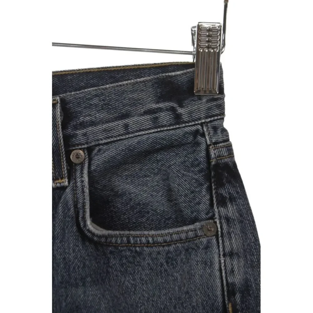 Agolde Womens Blue High Rise Straight Jeans Button Fly Size 23
